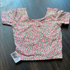 American Apparel Floral Crop Top